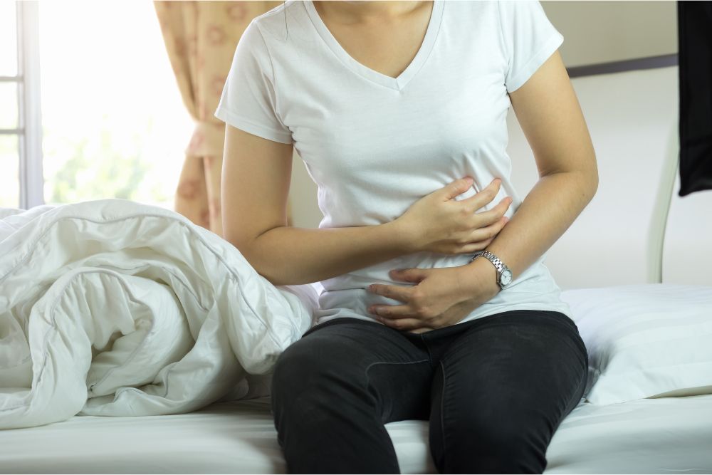 A person experiencing symptoms of inflammation