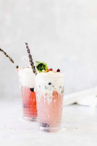 Blueberry & Basil Kombucha Float