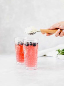 Blueberry & Basil Kombucha Float