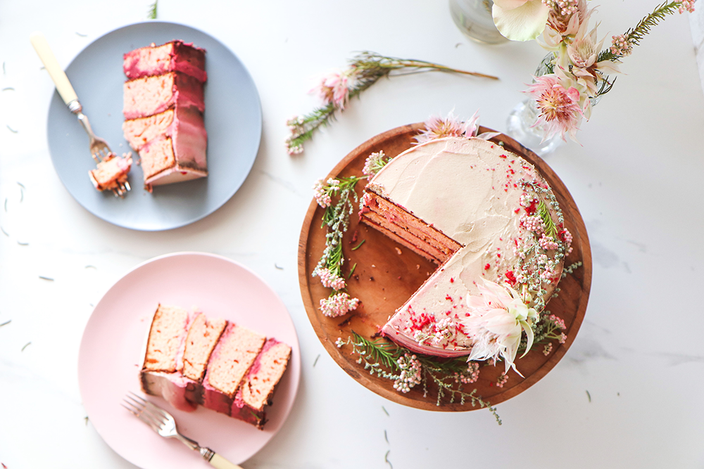 Zesty Rose and Almond Chickpea Cake