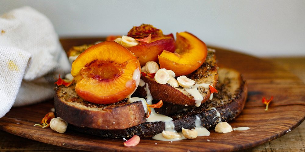 Chia-crusted french toast