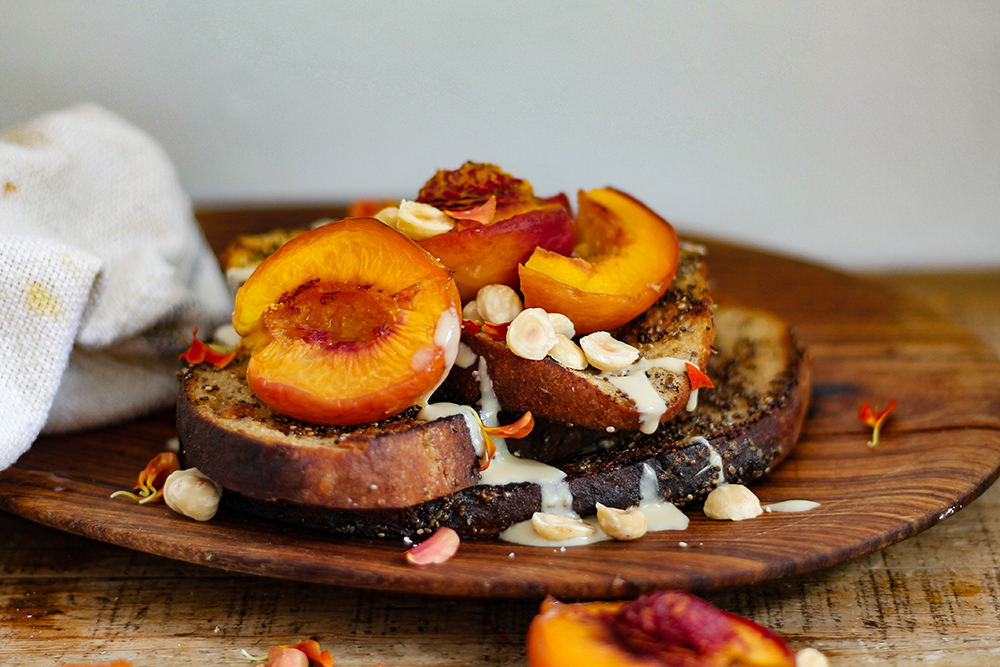 Chia-crusted french toast