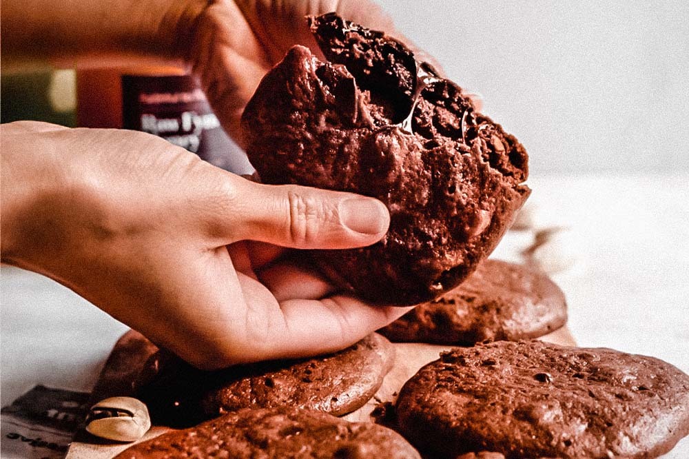 gluten free chocolate chickpea cookies