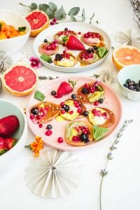 FLUFFY-COCONUT-YOGHURT-PANCAKES-with-NATURAL-RAINBOW-DRIZZLES-2