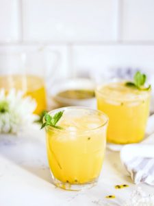 Fresh Passion Fruit and Elderflower Fizz 2