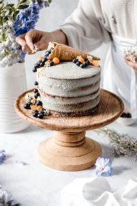 Toasted Coconut Birthday Cake with a Dairy-Free Matcha Frosting 2