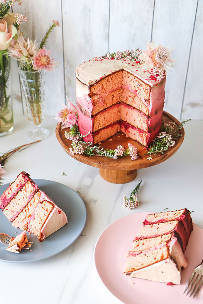 Zesty Rose and Almond Chickpea Cake