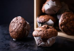 Chocolate avo muffins