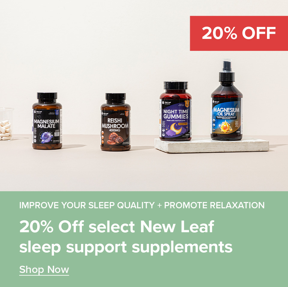 20% Off Select New Leaf Sleep Support Supplements