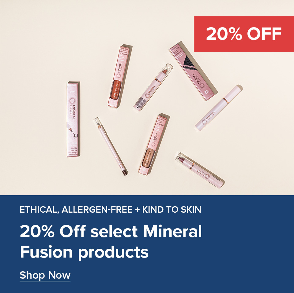 20% off Mineral Fusion Makeup Range