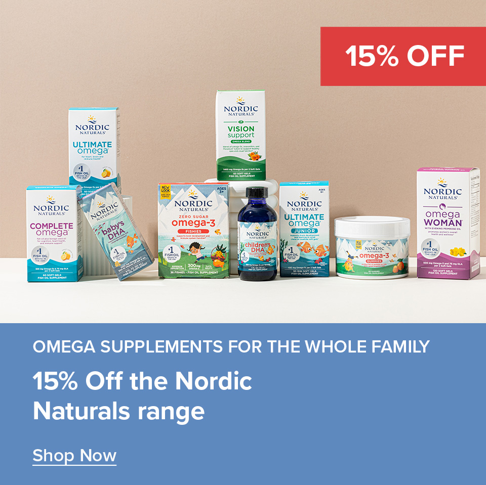 15% Off Nordic Naturals Range