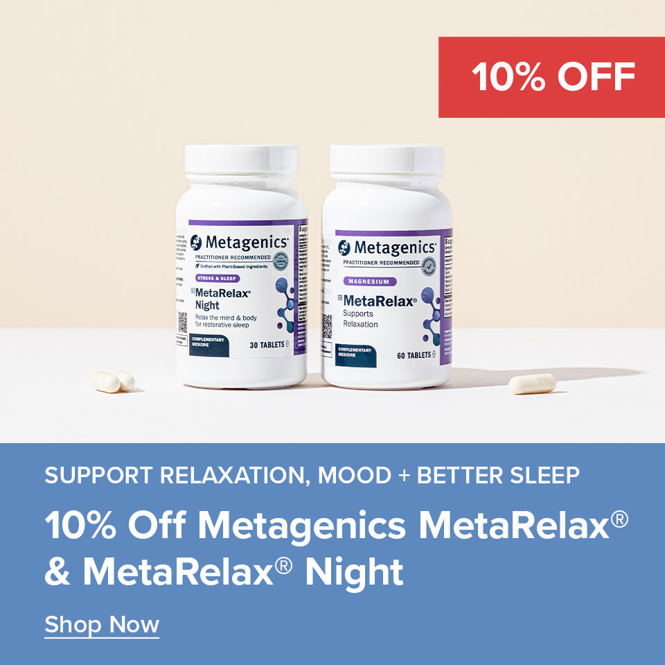 10% Off Metagenics MetaRelax & MetaRelax Night
