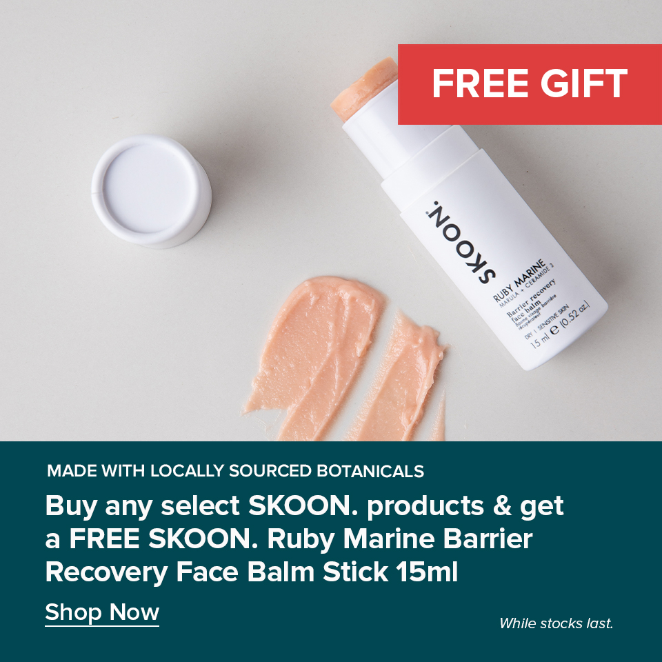 Receive a SKOON. Ruby Marine Barrier Recovery Face Balm Stick 15ml