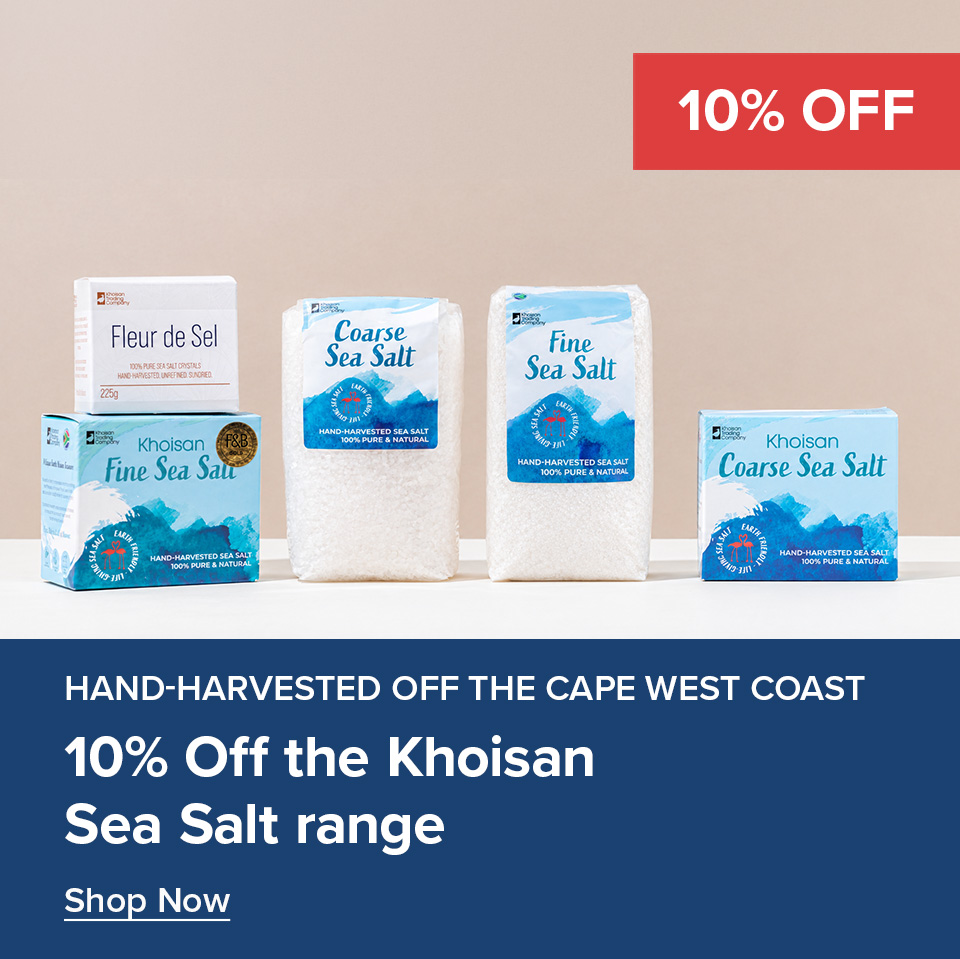 10% Off Khoisan Sea Salt Range