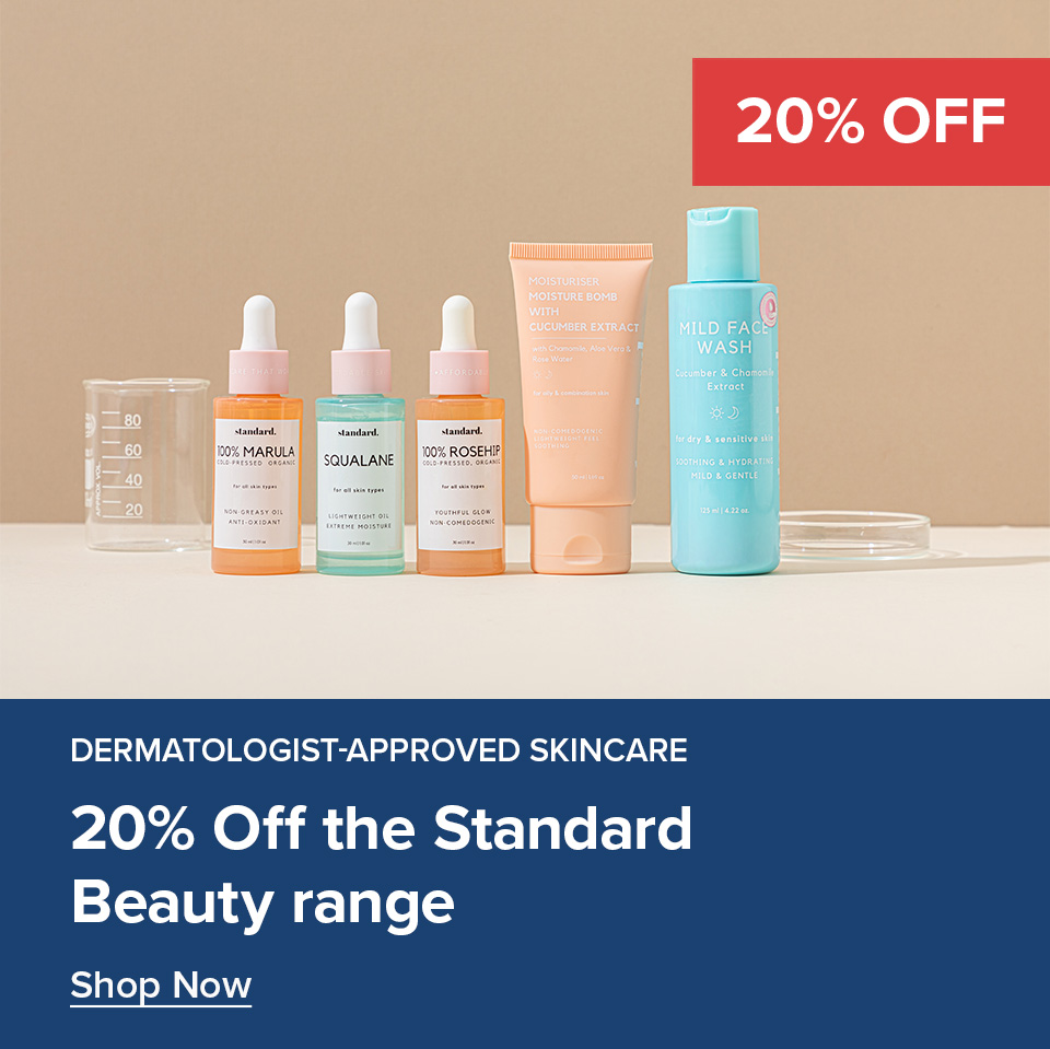 20% Off Standard Beauty Range