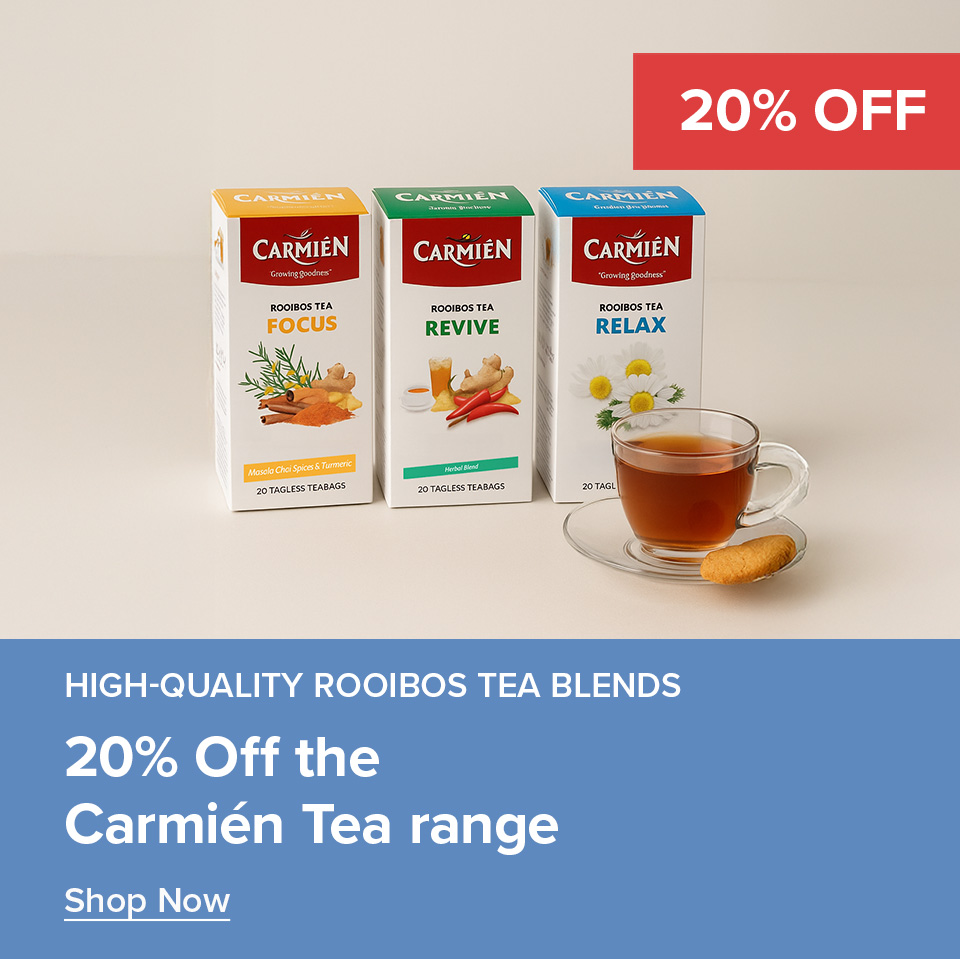 20% Off Carmien Tea Range 