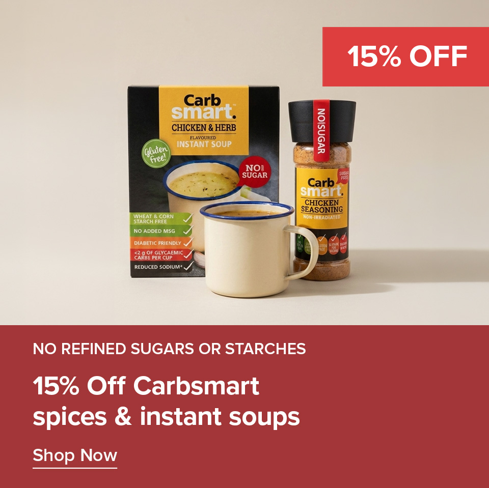 15% Off Carb Smart Spices & Soups