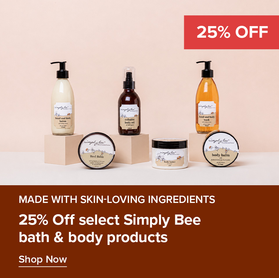 25% Off Select Simply Bee Bath & Body Product