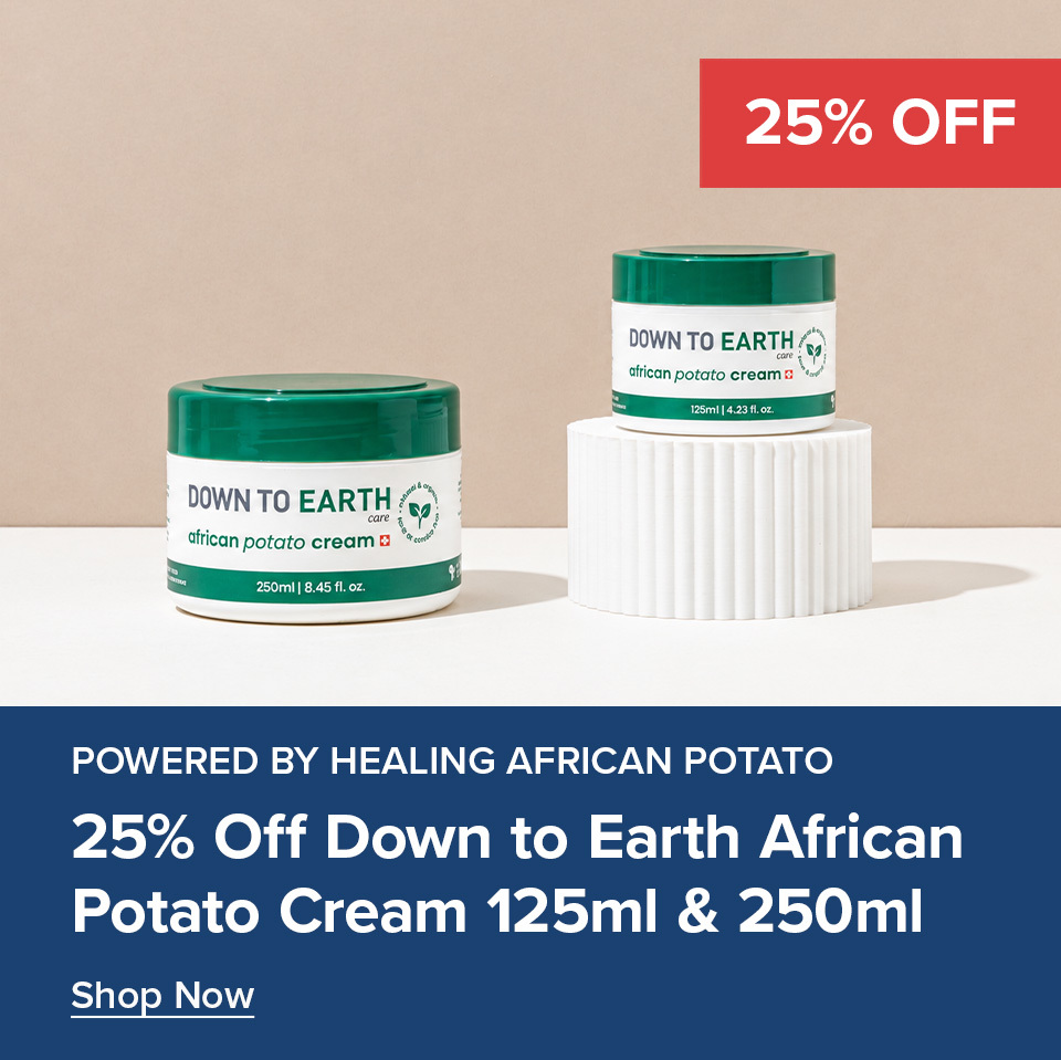 25% off Down to Earth African Potato Cream 125ml & 250ml 