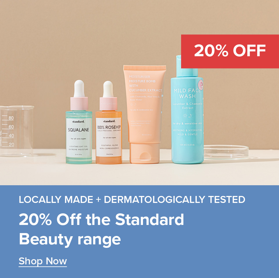 20% Off Standard Beauty Range