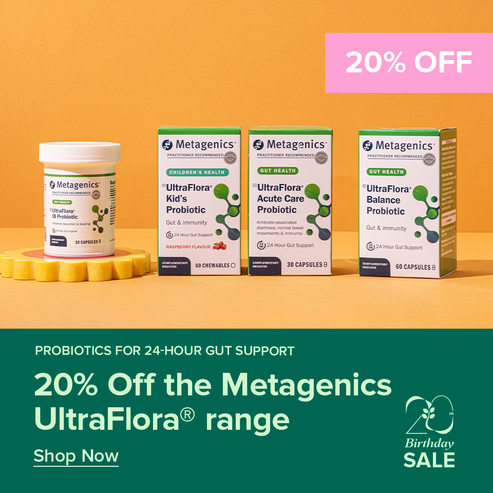 20% Off Metagenics UltraFlora Range