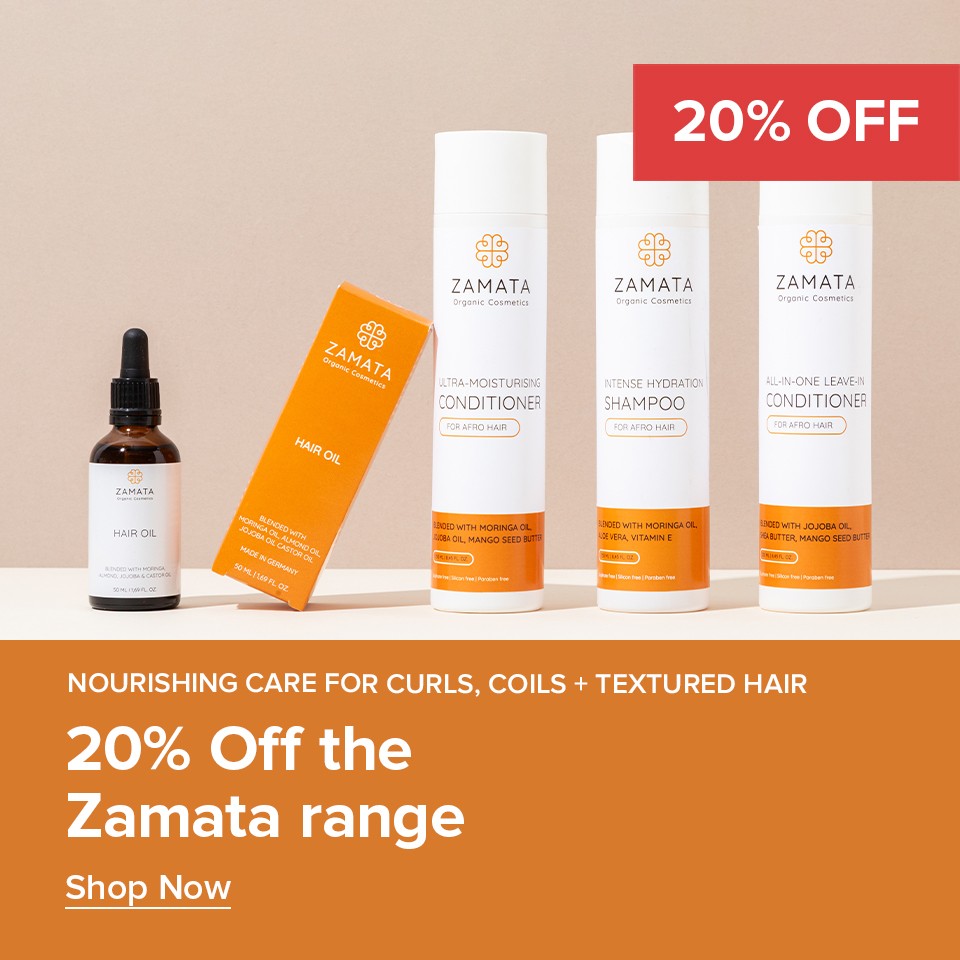 20% Off Zamata Afro Hair Range