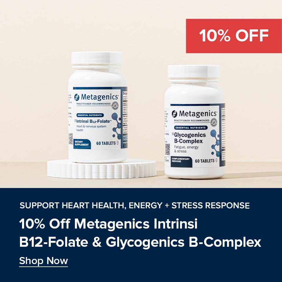 10% Off Metagenics Intrinsi B12-Folate & GlycoGenics B Complex