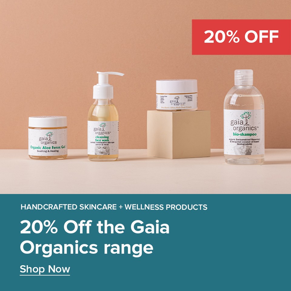 20% Off Gaia Organics Range