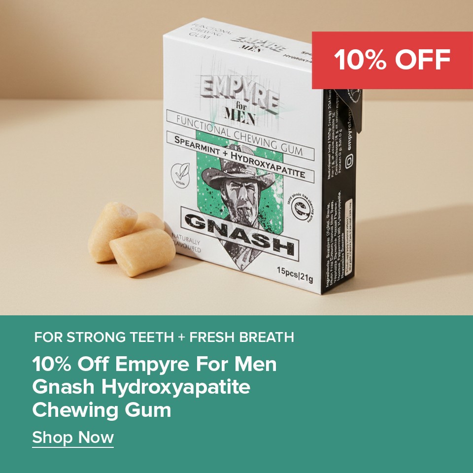 FTN Promo for Empyre For Men Gnash eco-friendly Chewing Gum