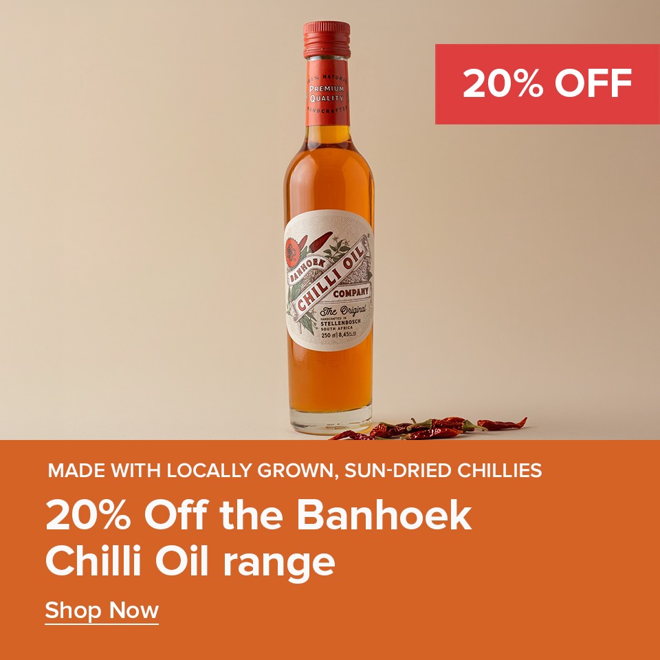 20% Off Banhoek Chilli Oil Range 