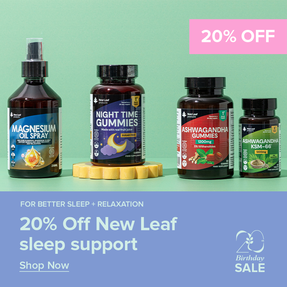 20% Off New Leaf Sleep Support Supplements