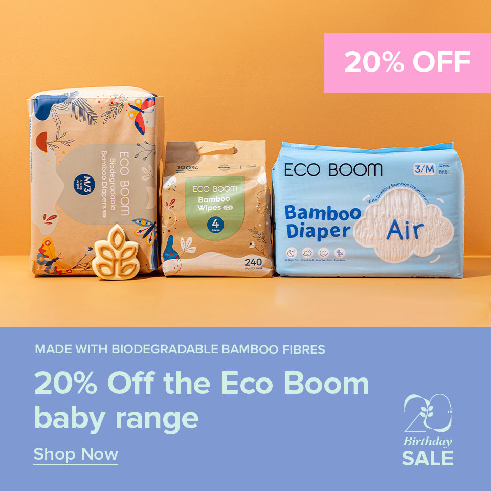 20% Off Eco Boom Bamboo Baby Range