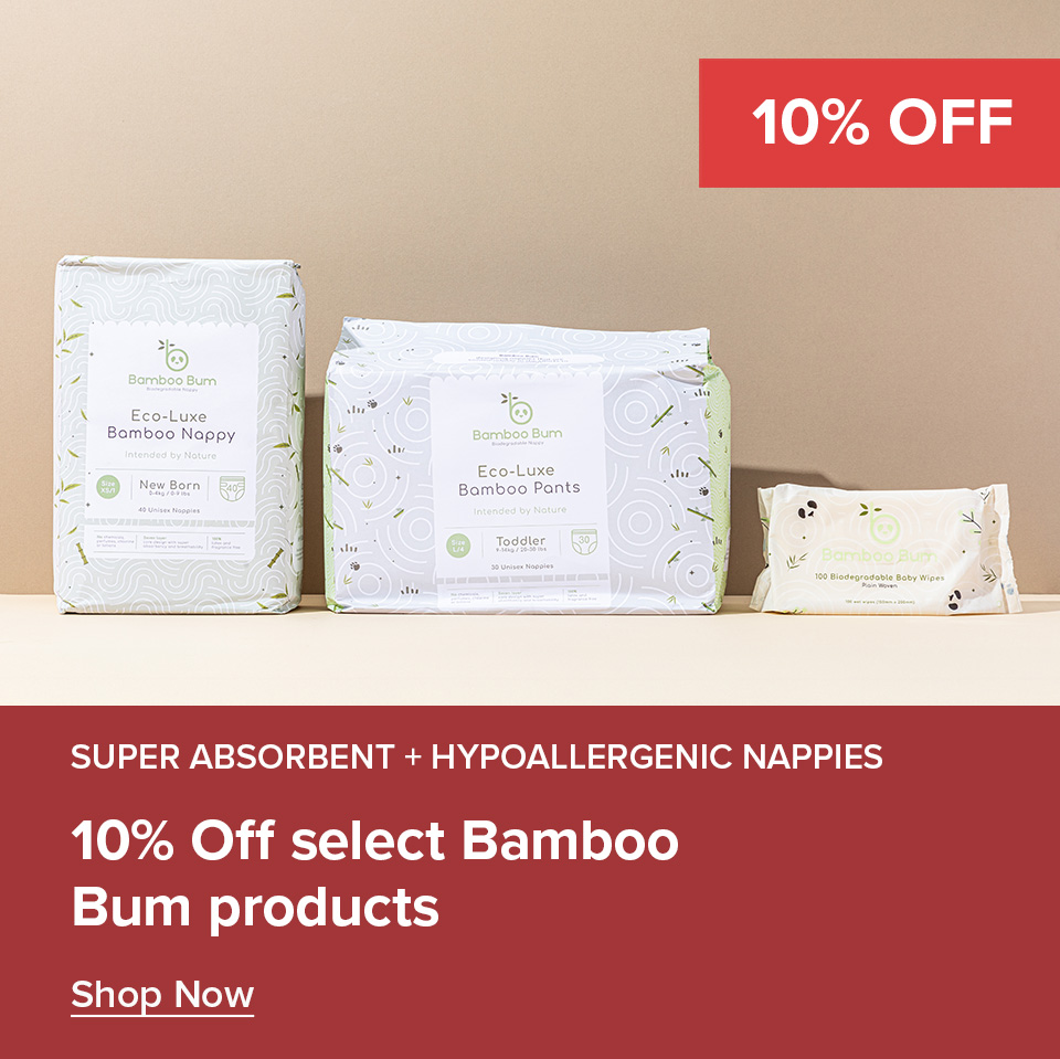 10%  Off Bamboo Bum Range