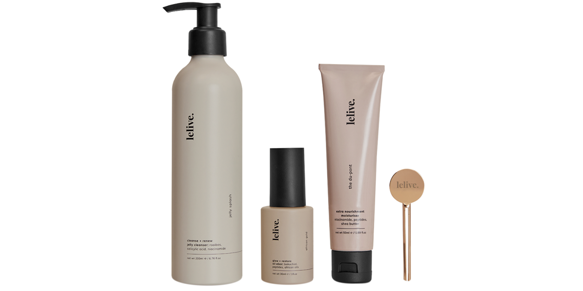 Buy Lelive. Nourishing 3 Step Routine - Revitalise, Plump + Restore Normal to Dry Skin Online at Faithful to Nature