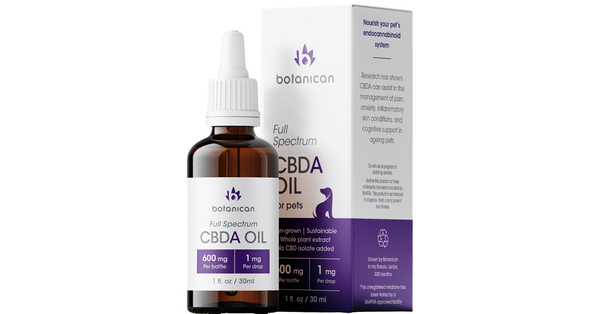 Buy Botanican 600mg CBDA oil for PETS Online | Faithful to Nature