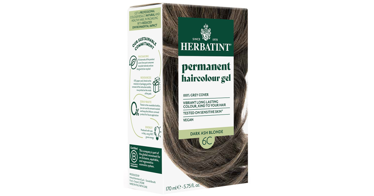 Permanent Hair Colourant Dark Blonde 6N In 150ml Bottle From Herbatint