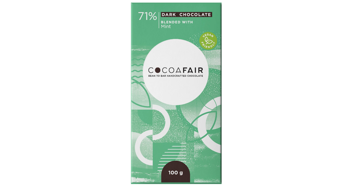 Buy CocoaFair 71% Dark Chocolate with Mint Online | Faithful to Nature