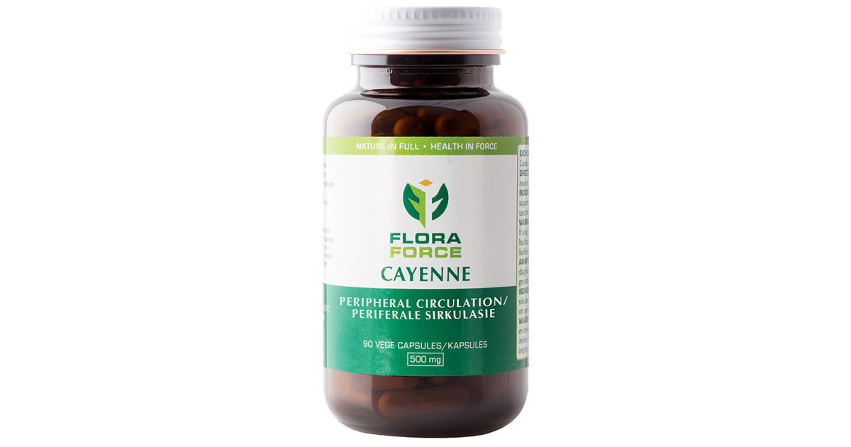 Buy Flora Force Cayenne Capsules Online | Faithful to Nature