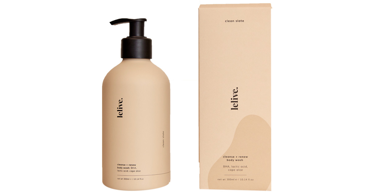 Buy Lelive. Clean Slate at Cleanse + Renew Body Wash Online at Faithful to Nature