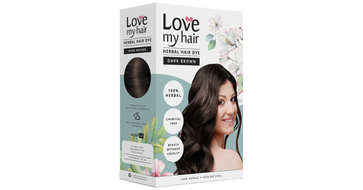 Buy Love My Hair 100% Herbal Hair Dye - Dark Brown Online