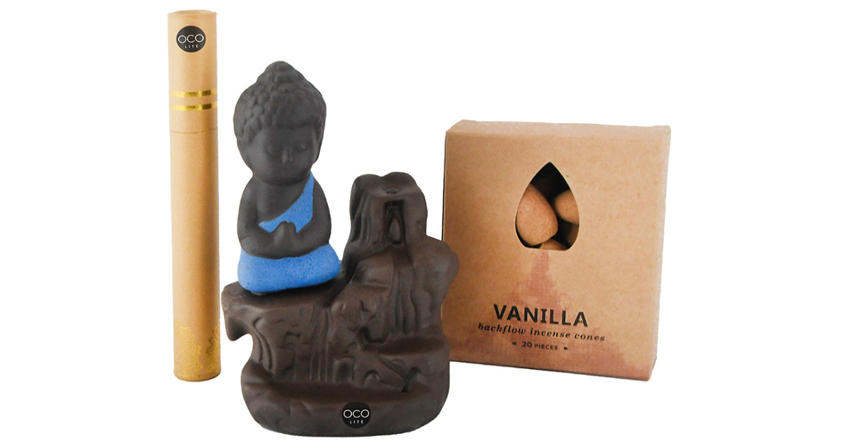 Buy Oco Life Ceramic Buddah Incense Burner with Incense Cone + Buy Oco Life Ceramic Buddah Incense Burner with Incense Cone +