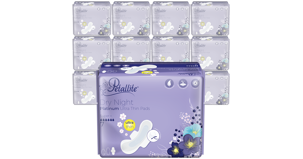 Buy Petallite Platinum Night Pads x 12 Online | Faithful to Nature