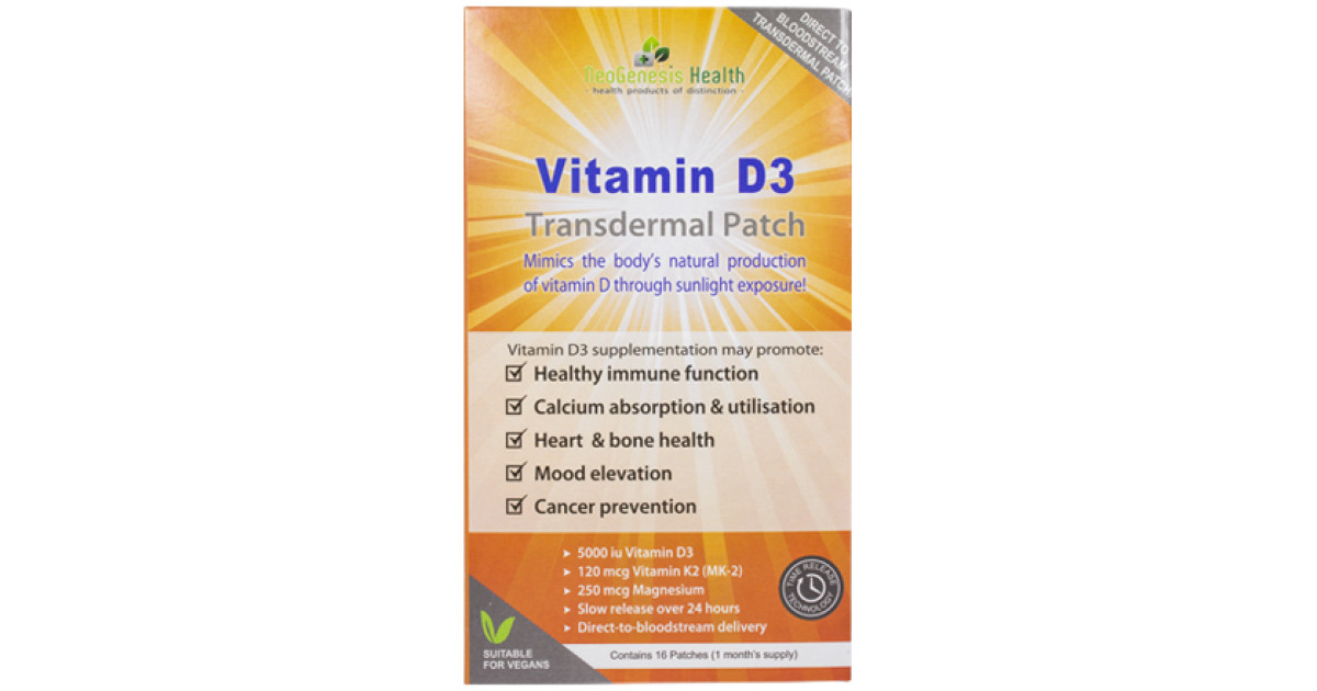 Buy Neogenesis D3 Transdermal Patches Online Faithful to Nature
