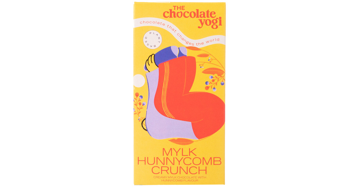 Buy The Chocolate Yogi Mylk Hunnycomb Crunch Chocolate Online