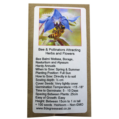 6 Degrees East Heirloom Flower Seeds - Bee & Pollinators Flowers