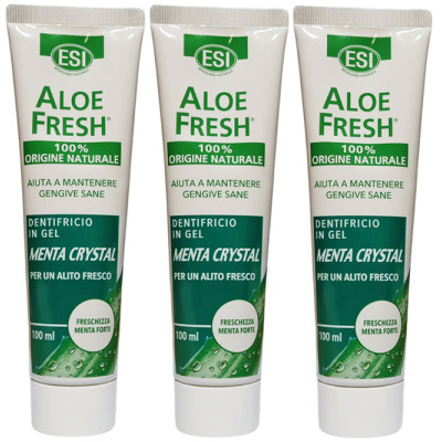 ESI Aloe Fresh Toothpaste Crystal Mint x 3
