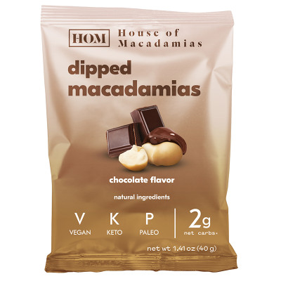 House of Macadamias Dark Chocolate Dipped Macadamias
