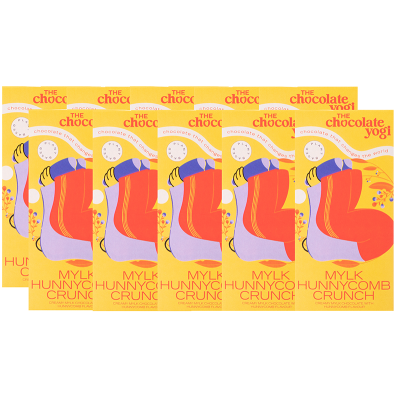 The Chocolate Yogi Mylk Hunnycomb Crunch Chocolate x 10