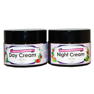 Victorian Garden Rose Day Cream PLUS Avocado Night Cream VALUE PACK