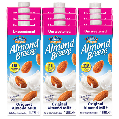 Almond Breeze Unsweetened Almond Milk x 12